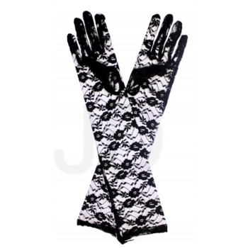 Gloves long lace Black BUY